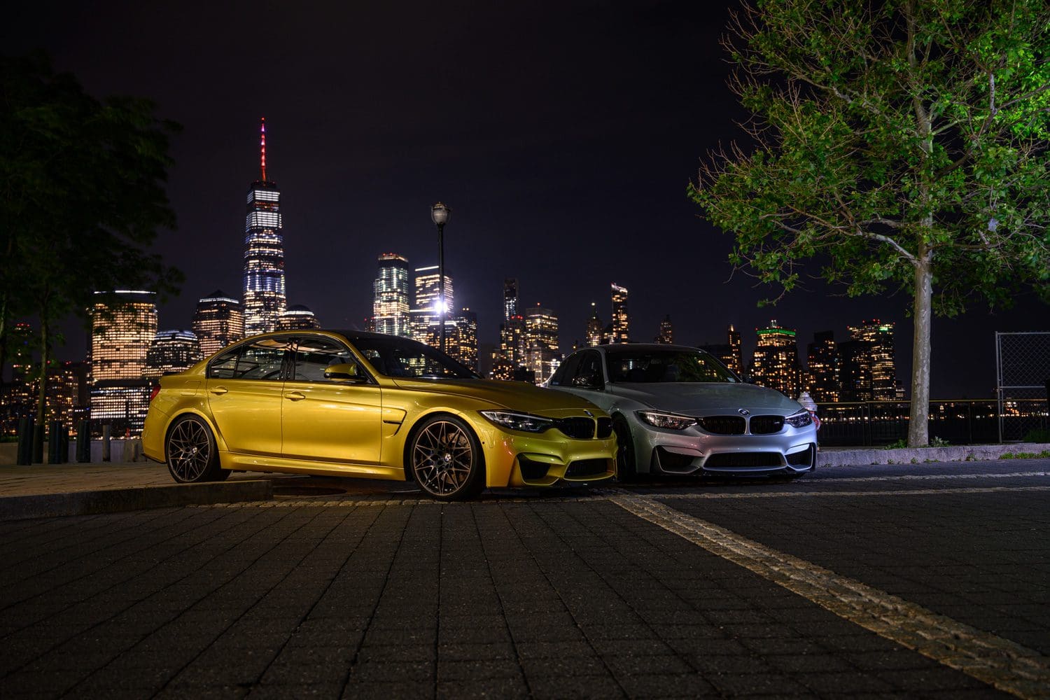 BMW M3 NYC lightpainting