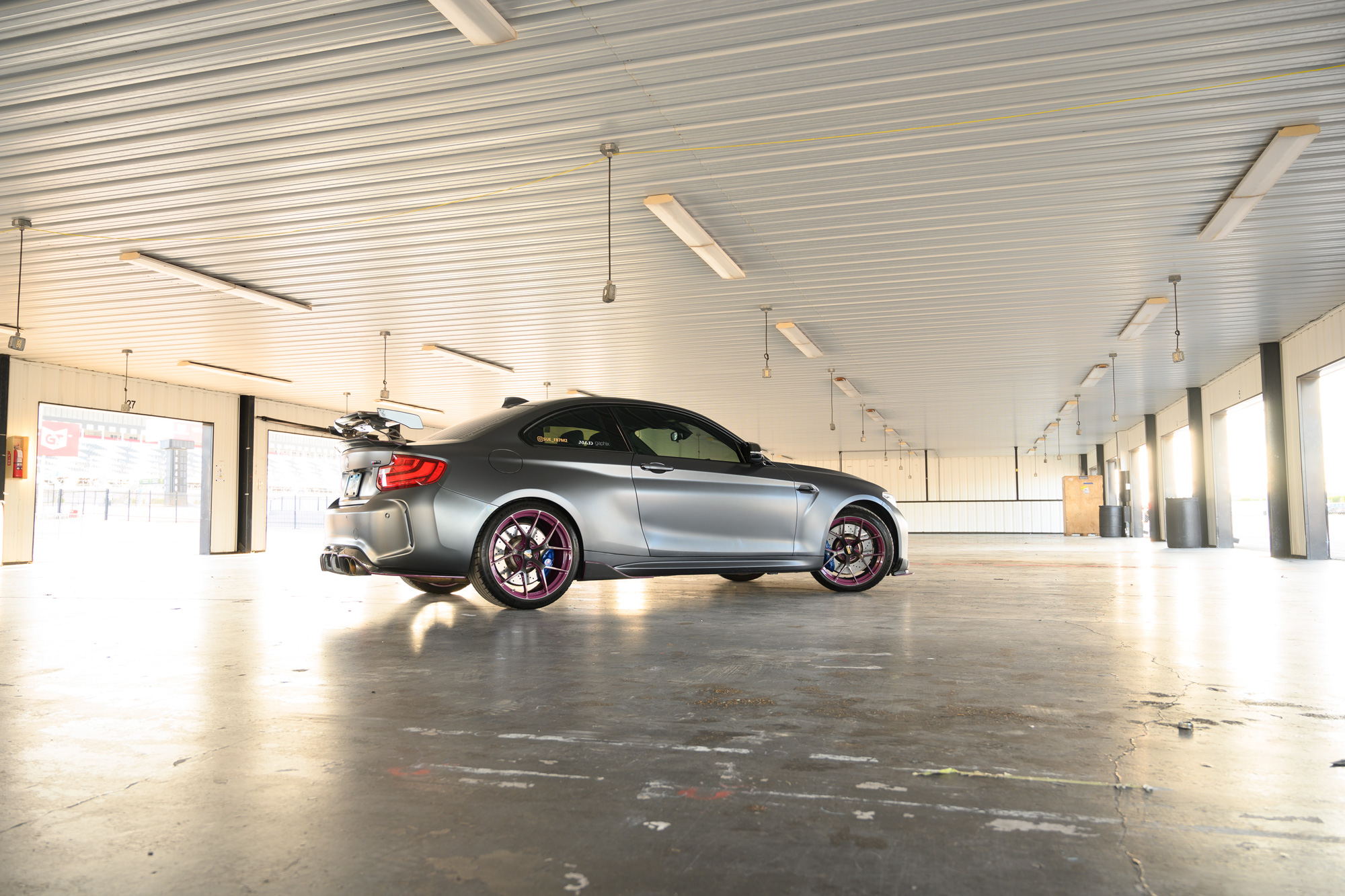 BMW M2 at pocono garage
