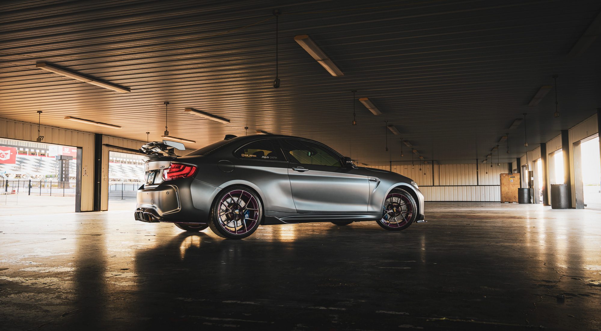 BMW M2 Pocono garage