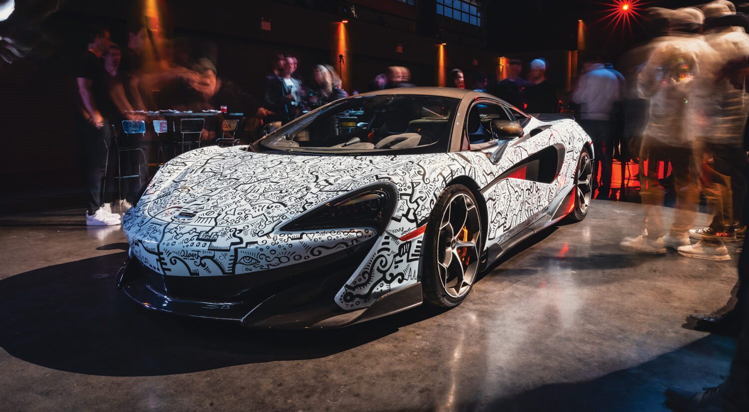 Would you draw on a $300,000 McLaren? Alex Alpert did.