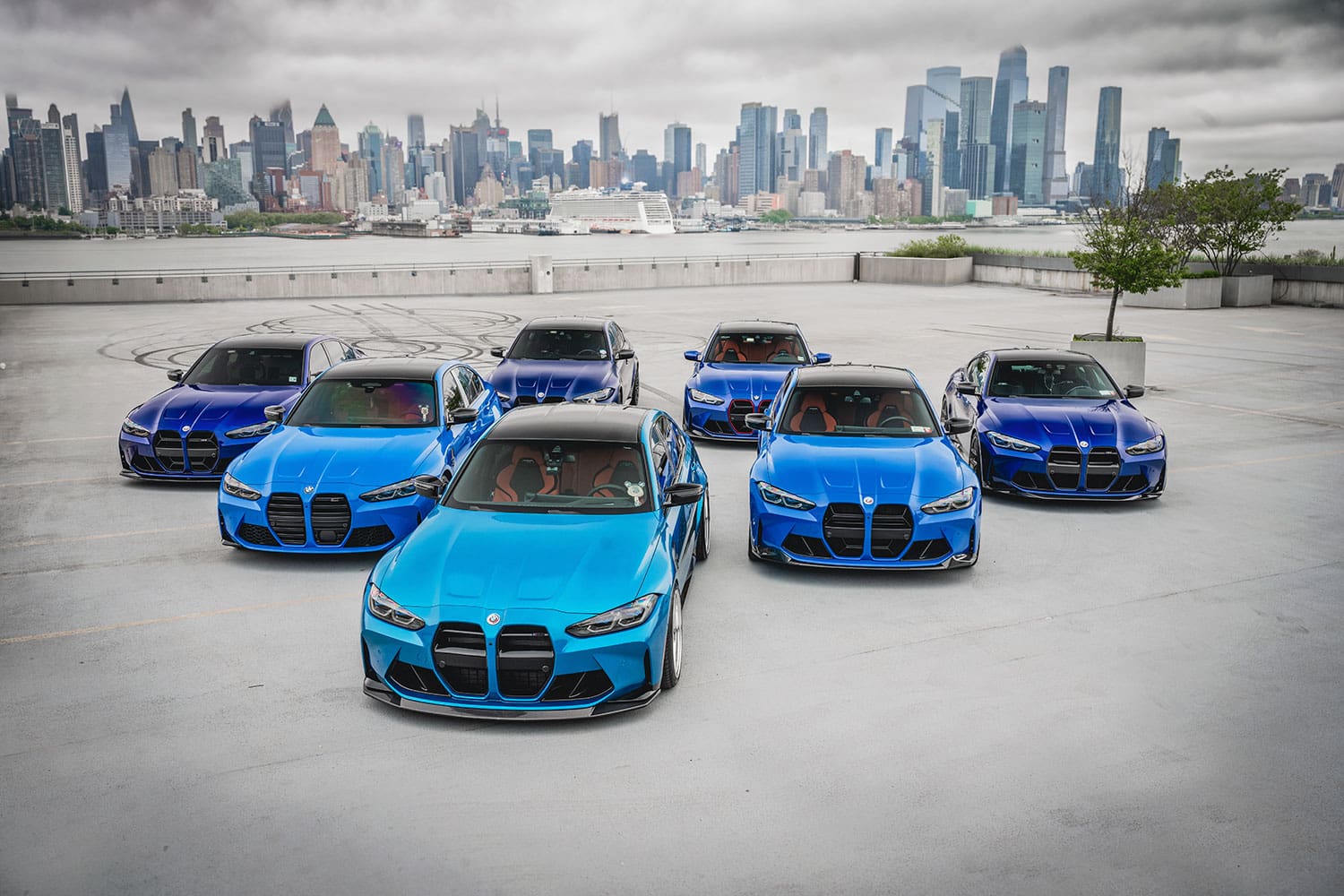 Blue G8X M cars